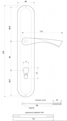 Vanger HP-85.1823 ручки на планке (хром, бронза, золото, медь)
