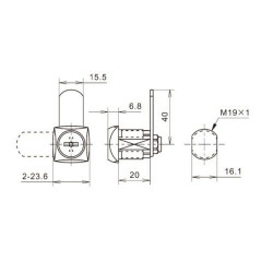 Замок почтовый Eurolock ЗП-0802-180