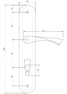 Ручки на планке Avers HP-85.0423-CR