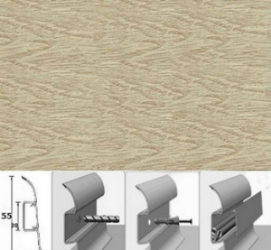Напольный плинтус ПВХ Ideal Comfort Дуб европейский 218