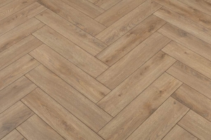 Французский ламинат 33 класс 12мм AC6 Alsafloor (Альсафлор) HERRINGBONE (Английская ёлка) 535 Дуб Пралине (Praline oak)
